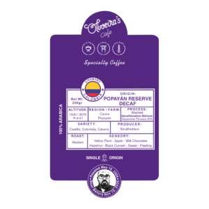 Popayán Reserv Decaf 250grams
